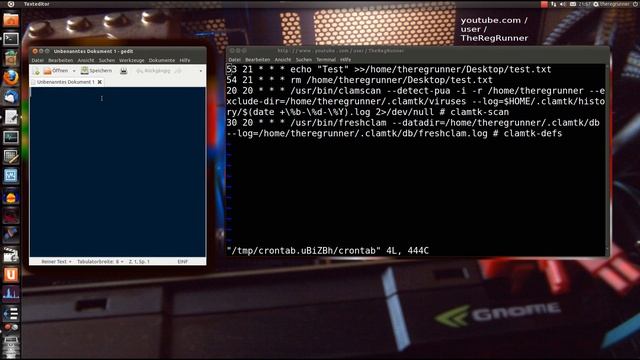 Linux : crontab + vim смотреть онлайн