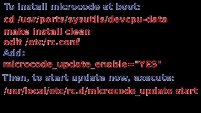 FreeBSD QuickTips #3 - Microcode Updating & CUPS Client смотреть онлайн
