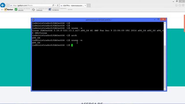 CentOS 7 - Comando Uname -a смотреть онлайн