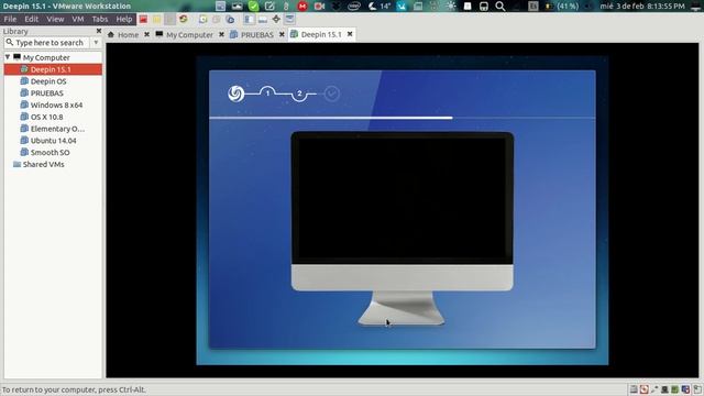 LINUX DEEPIN 15.1 EN VMWARE 12 смотреть онлайн