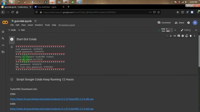 Free VPS | Google Colab GUI | Full speed 1.3Gbps смотреть онлайн