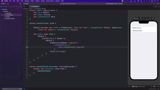 Checkboxes in SwiftUI List смотреть онлайн