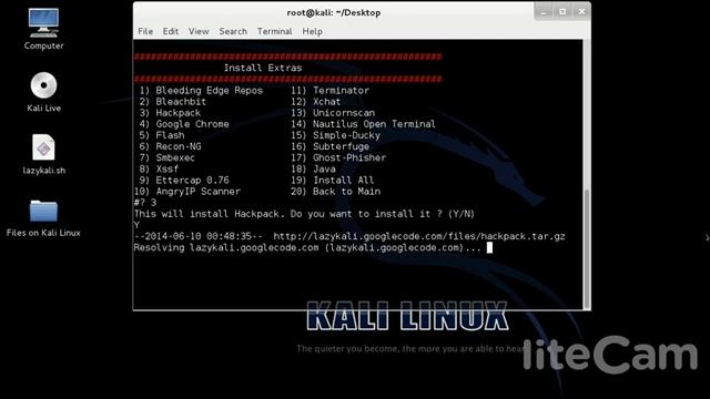 install hackpack in kali/backtrack/ubantu linux смотреть онлайн