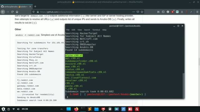 Subdomain Enumeration Dengan Tools Anubis смотреть онлайн