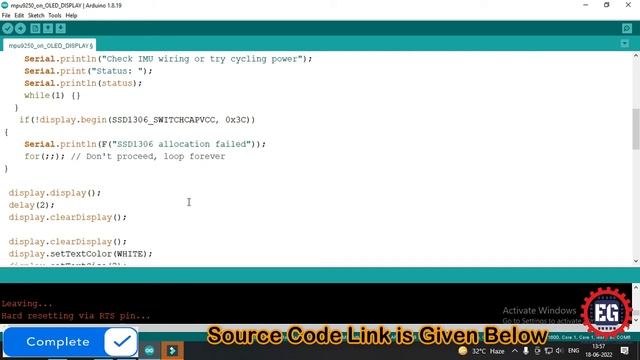 How to send MPU9250 (Accelerometer Sensor) data on OLED Display смотреть онлайн