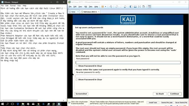Hướng dẫn cài Kali Linux 2017.1 trên VMware Workstation 12.5 смотреть онлайн