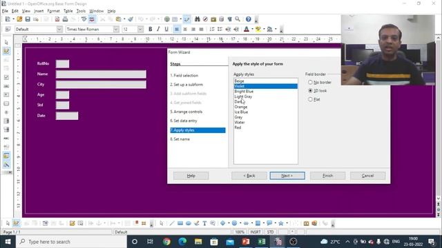 Creating Form in Database || Form Wizard in Base смотреть онлайн