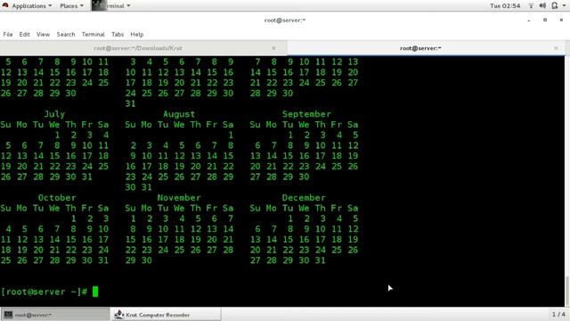 8. Linux - Use of "cal" command for display calendar смотреть онлайн