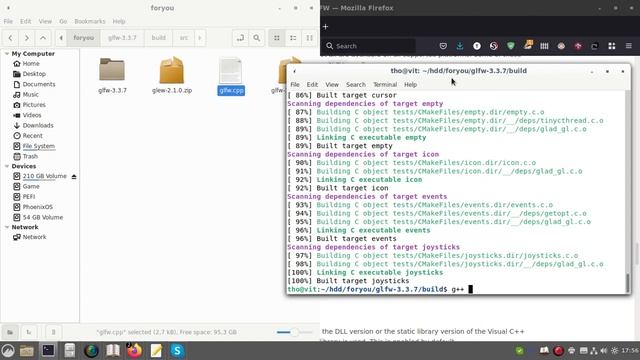 build and use GLFW on Linux (beautiful video) смотреть онлайн