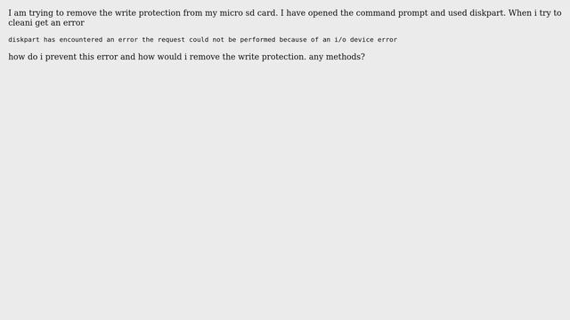 Unix & Linux: Removing write protection for micro sd card смотреть онлайн