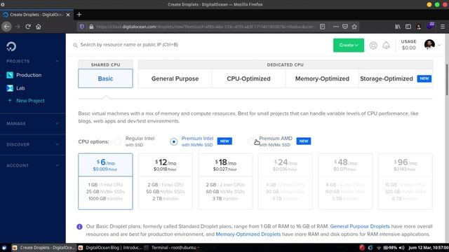 Review VPS DigitalOcean • Premium Intel/AMD dengan NVMe SSD смотреть онлайн