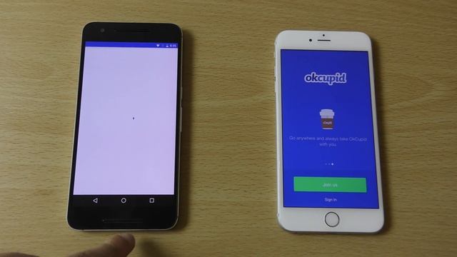 Nexus 6P Android 7.0 Nougat DP5 vs iPhone 6S+ iOS 10 Beta 3 - Speed Comparison! смотреть онлайн