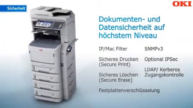 OKI MC700 MFP Drucker, Kopierer, Scanner смотреть онлайн