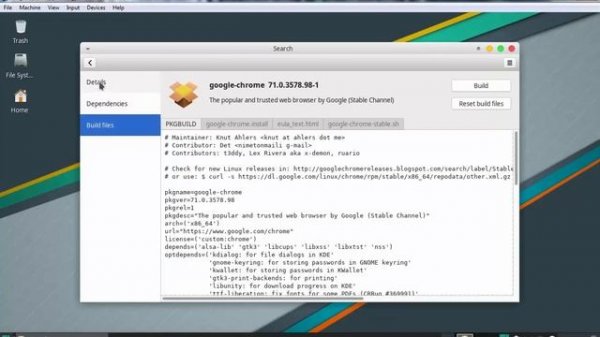 How to install Google Chrome in Manjaro Linux 18.0