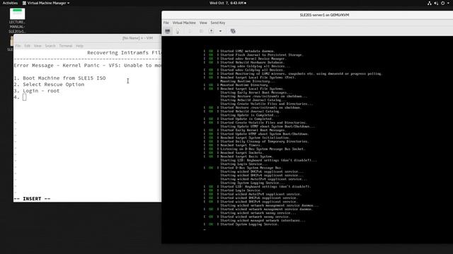 Recovery initramfs in SUSE 15 SP1 смотреть онлайн