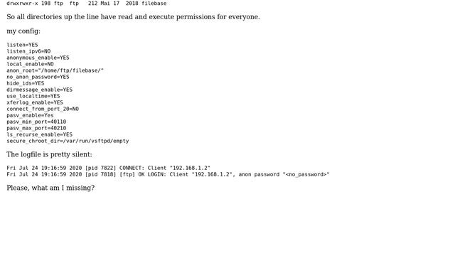 How to fix vsftpd error: 500 OOPS: cannot change directory? смотреть онлайн