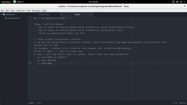 Remote Apache Karaf(Linux platform) смотреть онлайн