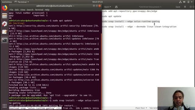 How To Install Steam As A Snap on Ubuntu 17.10 смотреть онлайн
