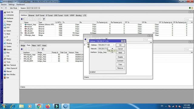 Konfigurasi NAT Bridge Wireless di Mikrotik Routerboard 941 смотреть онлайн