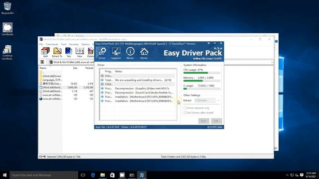 Cara Mudah Instalasi Aplikasi WinRar dan Driver dengan Easy Drive Pack !! Win10 64 bit смотреть онлайн