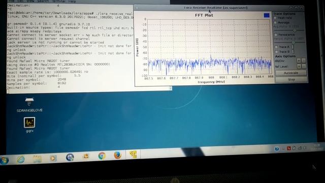 TEST - GR-LORA with RTL SDR on Debian смотреть онлайн