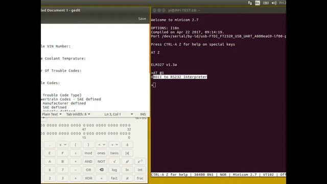 Raspberry Pi OBDII Connection To ECU Via ELM327 смотреть онлайн