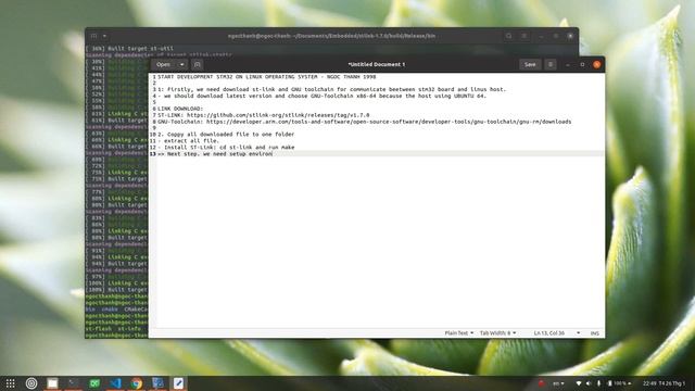 Setup Environment for development STM32F4 on Linux operating system смотреть онлайн