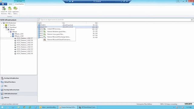 Veeam Explorer for Storage Snapshots with HPE Storage смотреть онлайн