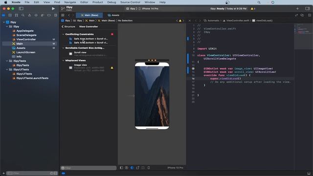 ScrollView in Swift 5 (Xcode 14 Storyboard, iOS 16) смотреть онлайн