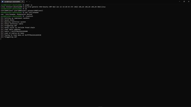 Linux nf_tables LPE 1day смотреть онлайн