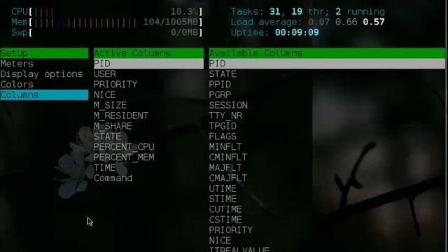 Htop+ArchBang Linux смотреть онлайн