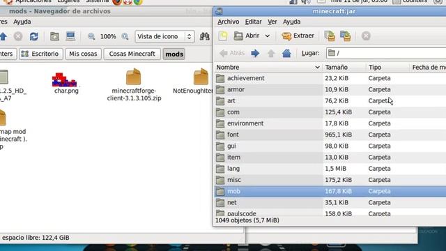 Como instalar mods y skin en minecraft para linux смотреть онлайн