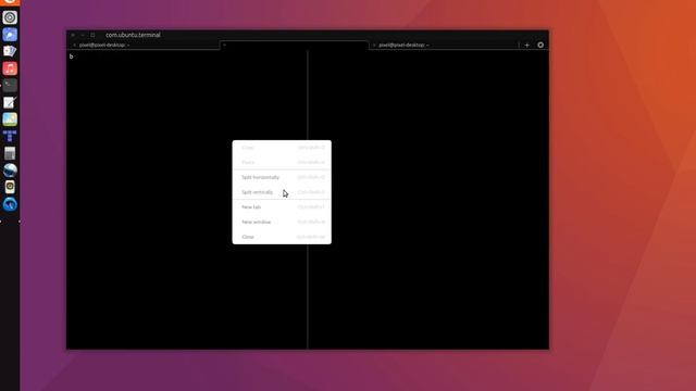new Ubuntu Terminal snap - tabs and tiled view on Ubuntu 16.04 Unity 8 смотреть онлайн