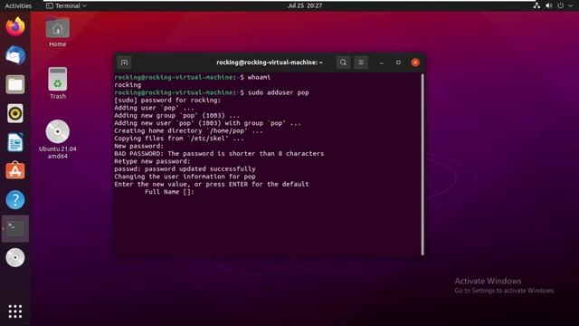 Add New User in Linux | How to create new user on ubuntu 21.04 @RockingSupport смотреть онлайн