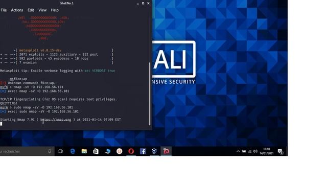 test d'intrusion et exploitation des vulnérabilités sous Kali linux смотреть онлайн