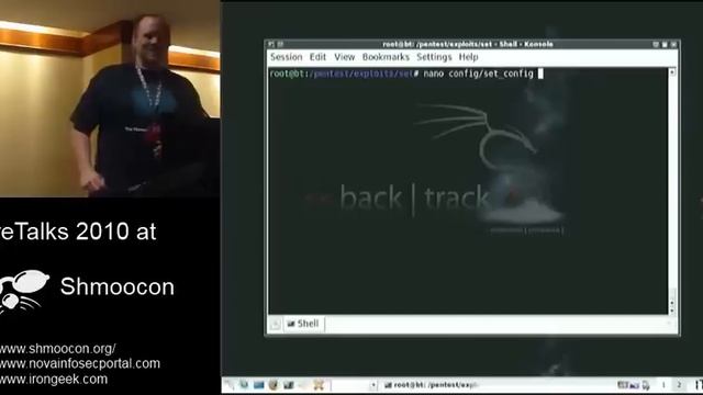Shmoocon 2010 Firetalks:Social Engineering Toolkit v0.4 Overview 1/2 смотреть онлайн