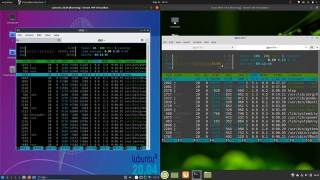 Lubuntu 20.04 vs Linux Mint 19.3: Hardware Usage смотреть онлайн