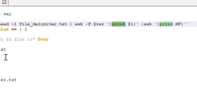 Search and print the delimiter of a file in Linux using shell Script смотреть онлайн