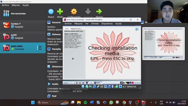 Descarga e instalación de antiX 22 en VirtualBox смотреть онлайн