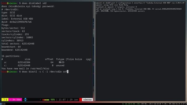 Mount an OpenBSD encrypted disk смотреть онлайн