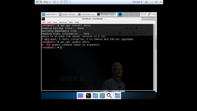 Kali Linux WHOİS kullanımı 5 Dakikada :D смотреть онлайн