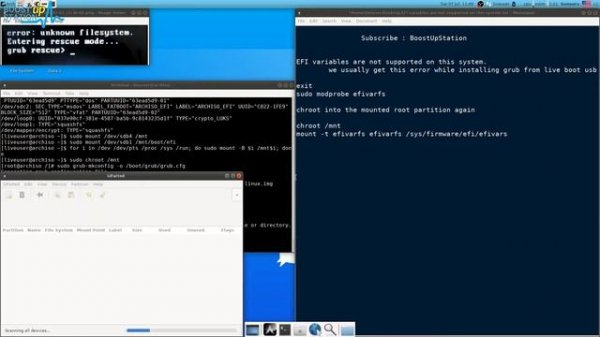 EFI variables are not supported on this system | Can't reinstall grub! EFI variables not supported