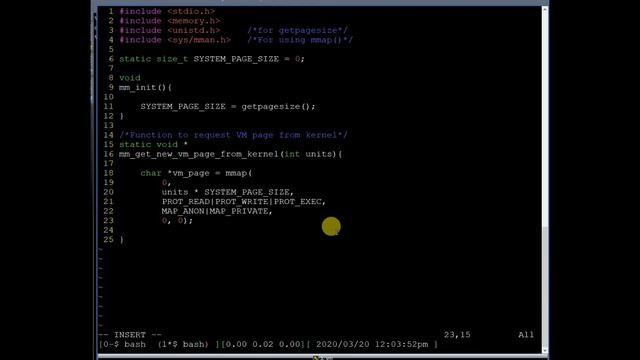 Virtual Memory Page Allocation using mmap System Call in Linux, Udemy Operating System Project смотреть онлайн