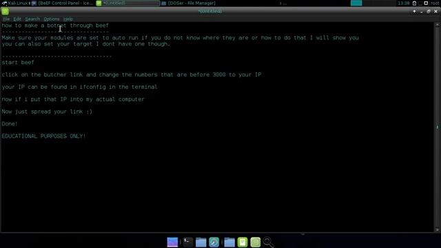 Kali Linux 2.0:How to make a botnet through beef смотреть онлайн