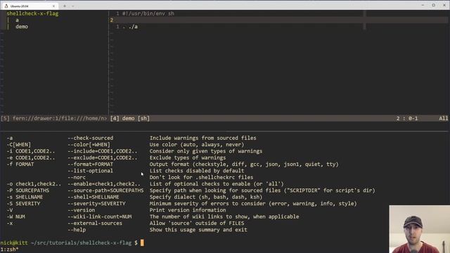 ShellCheck's -x Flag Lets You Source Files without SC1091 Warnings смотреть онлайн