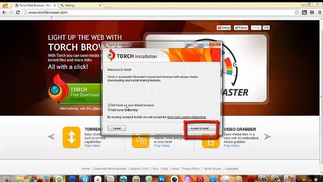 להוריד ולהתקין את דפדפן אינטרנט הלפיד|Download and install the Torch web browser смотреть онлайн