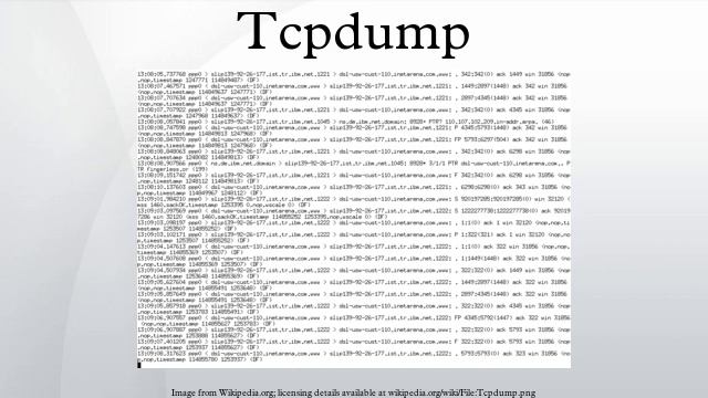 Tcpdump смотреть онлайн