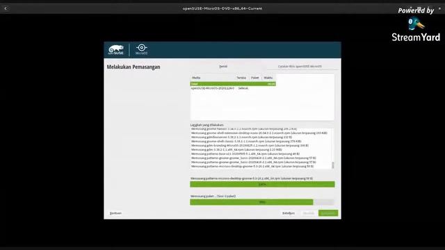 openSUSE MicroOS Installation (Streaming Test) смотреть онлайн