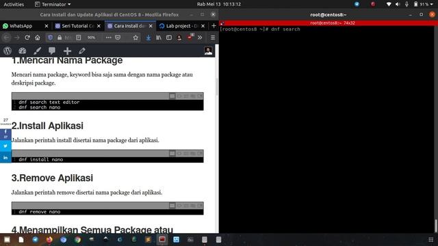 Install dan Update Aplikasi di CentOS 8 смотреть онлайн
