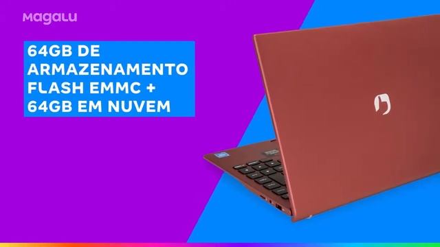 Notebook Positivo Motion Red Q464C Intel Atom - Quad-Core 4GB 64GB eMMC 64GB Nuvem 14,1” LED смотреть онлайн